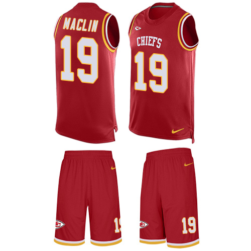 Men's Limited Jeremy Maclin Nike Jersey Red - #19 Tank Top Suit NFL Kansas City Chiefs